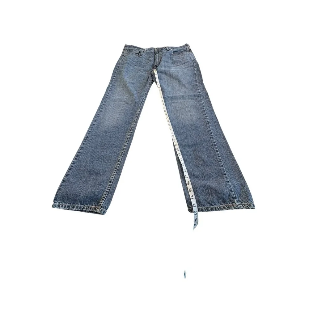 Levi's 505 Regular Fit Straight Leg Jeans Men's 38x34 Blue Denim